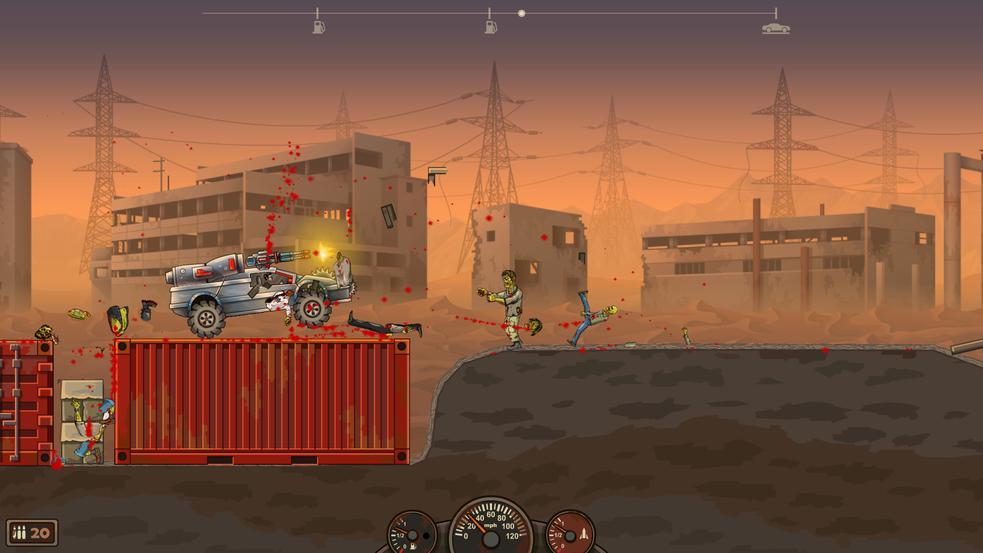 Скриншот: Earn to Die 2