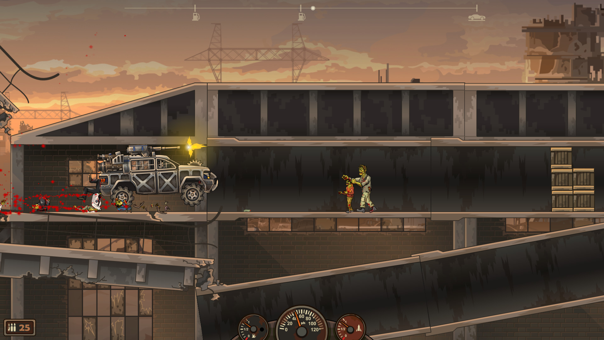 Скриншот: Earn to Die 2