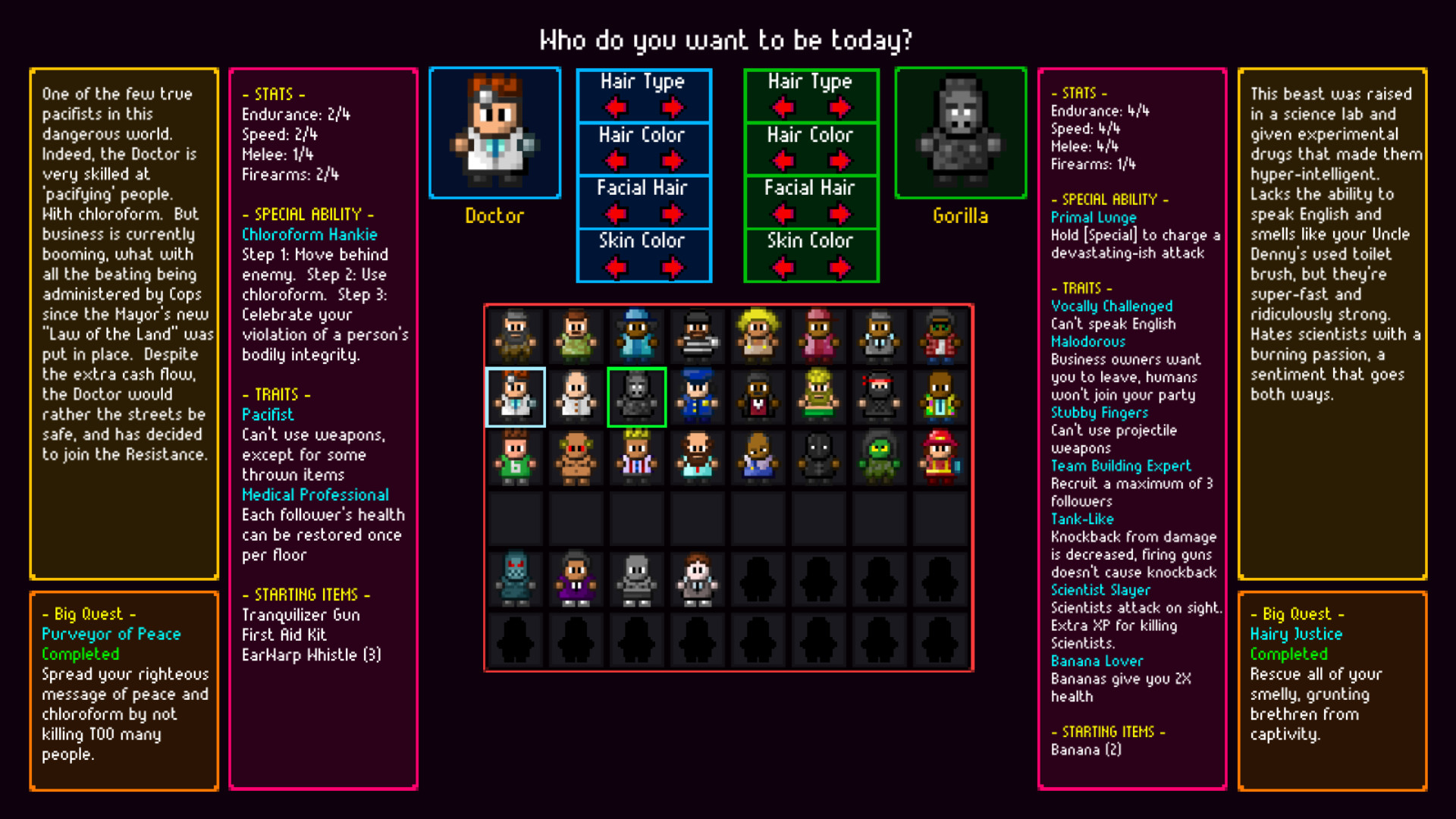 Скриншот: Streets of Rogue