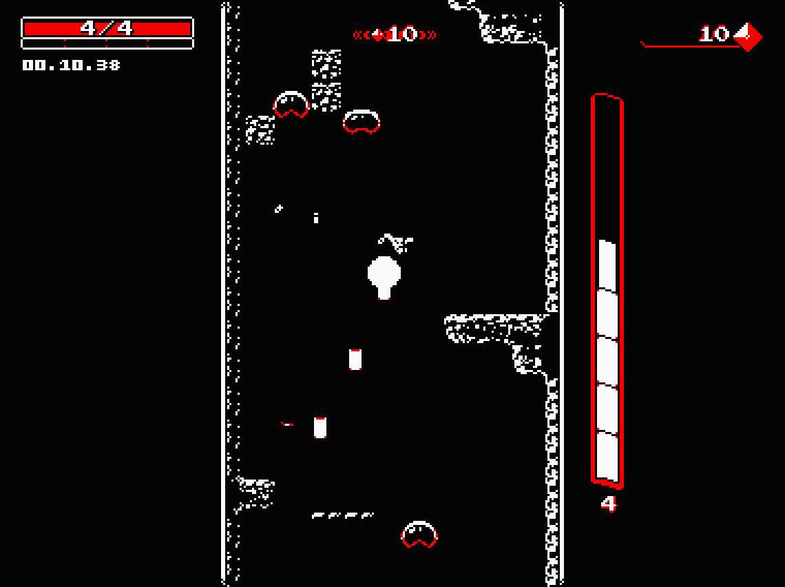 Скриншот: Downwell