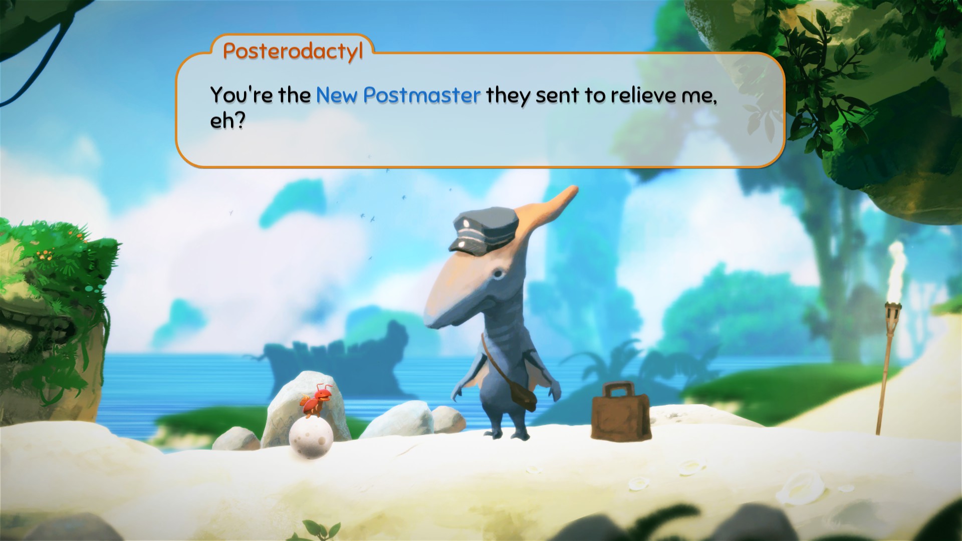 Скриншот: Yoku's Island Express