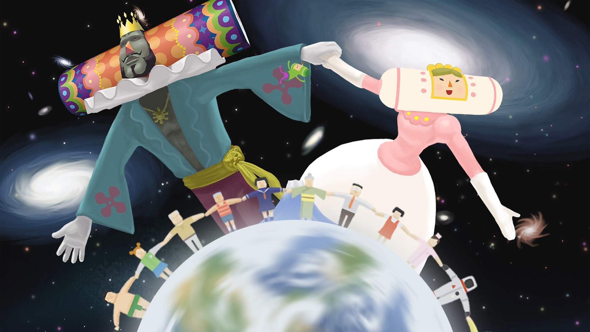 Скриншот: We Love Katamari REROLL+ Royal Reverie