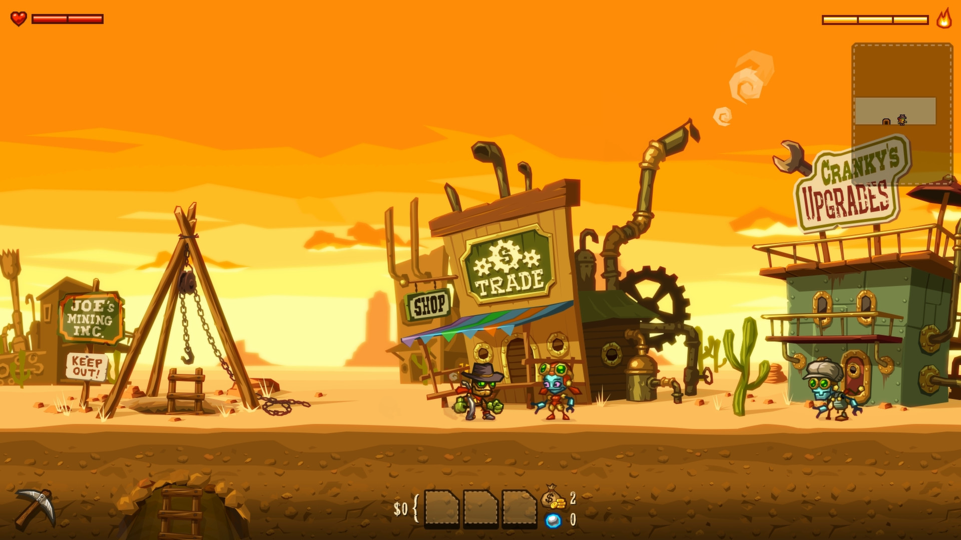 Скриншот: SteamWorld Dig