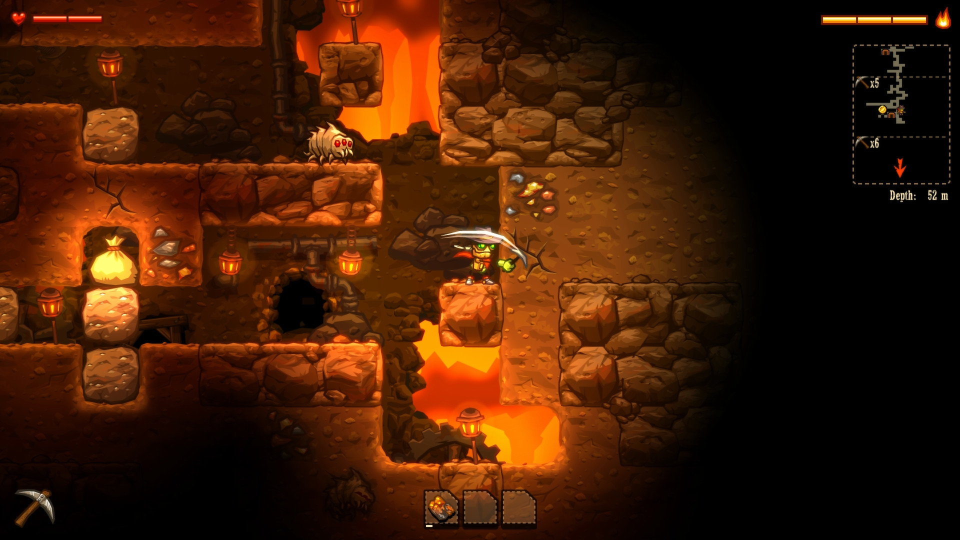 Скриншот: SteamWorld Dig