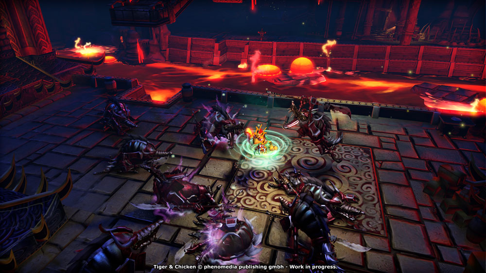 Скриншот: Moorhuhn: Tiger and Chicken