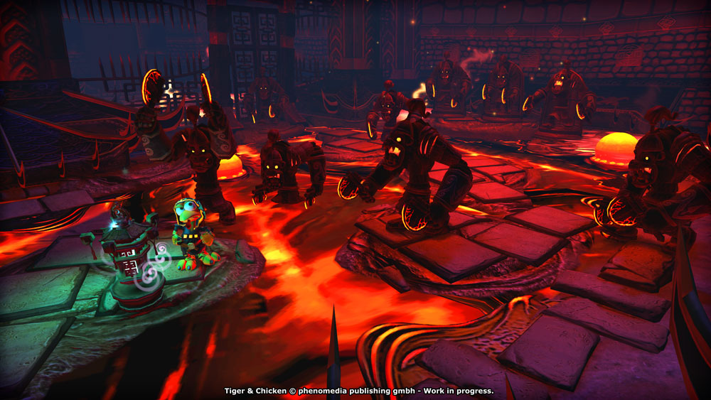 Скриншот: Moorhuhn: Tiger and Chicken