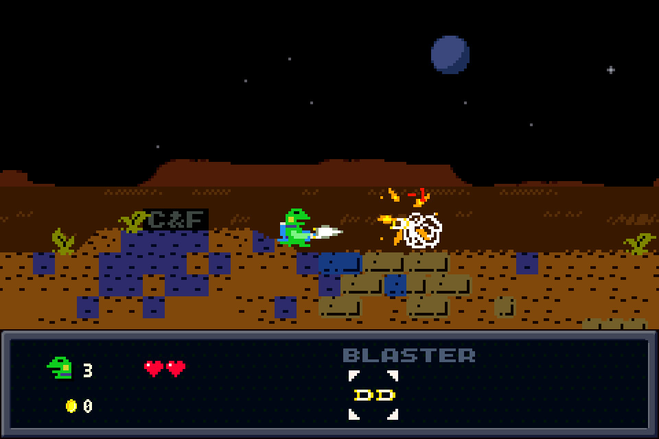 Скриншот: Kero Blaster