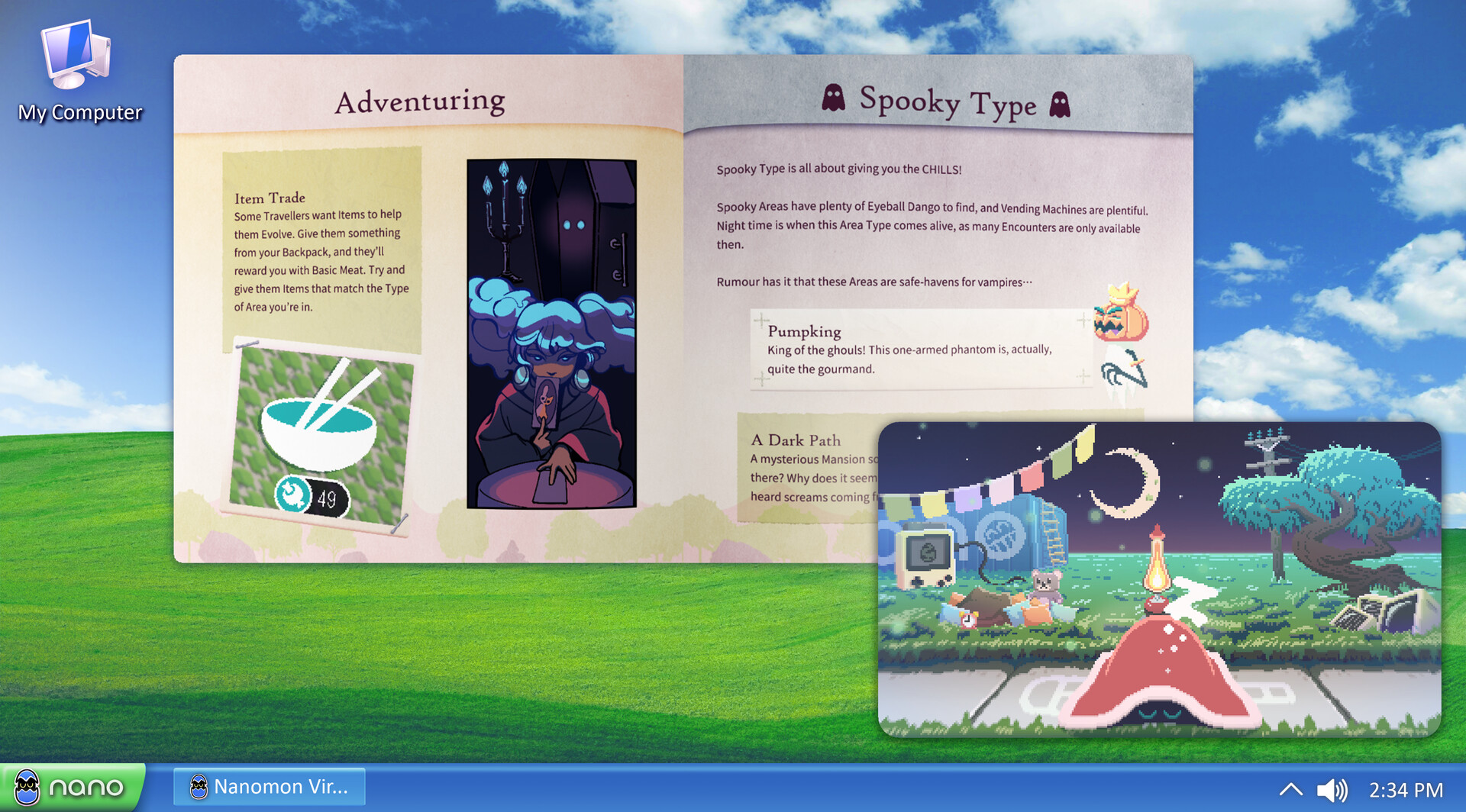 Скриншот: Nanomon Virtual Pet