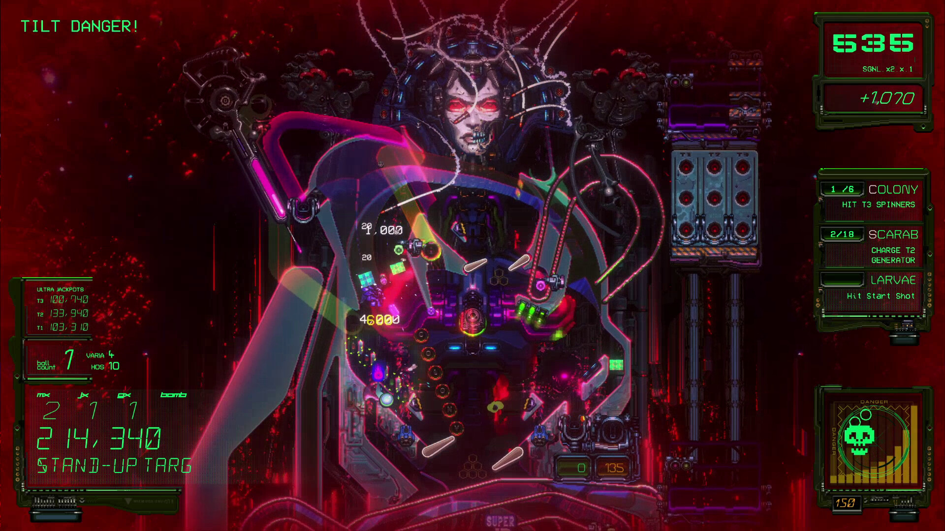 Скриншот: XENOTILT: HOSTILE PINBALL ACTION
