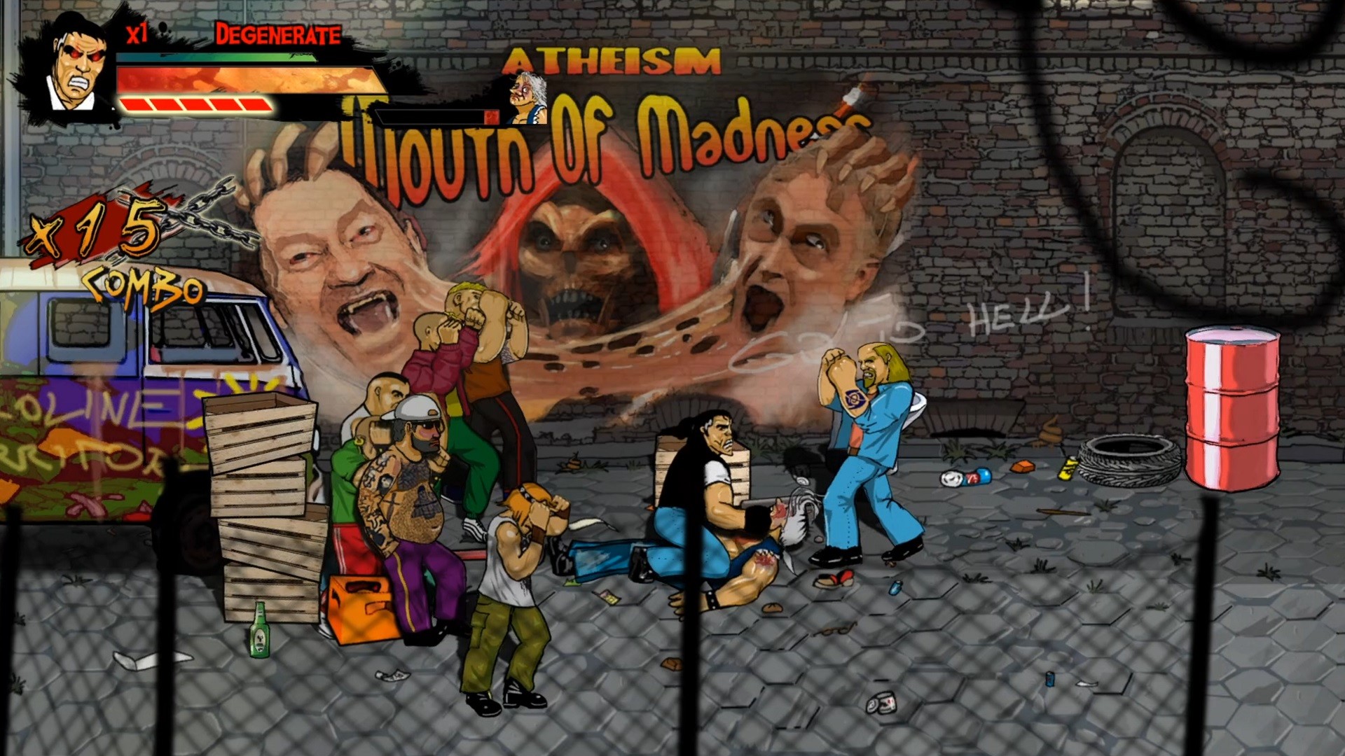 Скриншот: Skinny & Franko: Fists of Violence