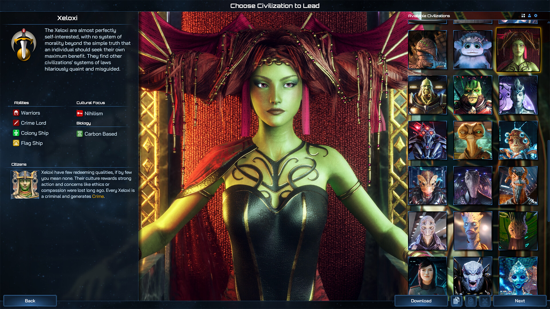 Скриншот: Galactic Civilizations IV