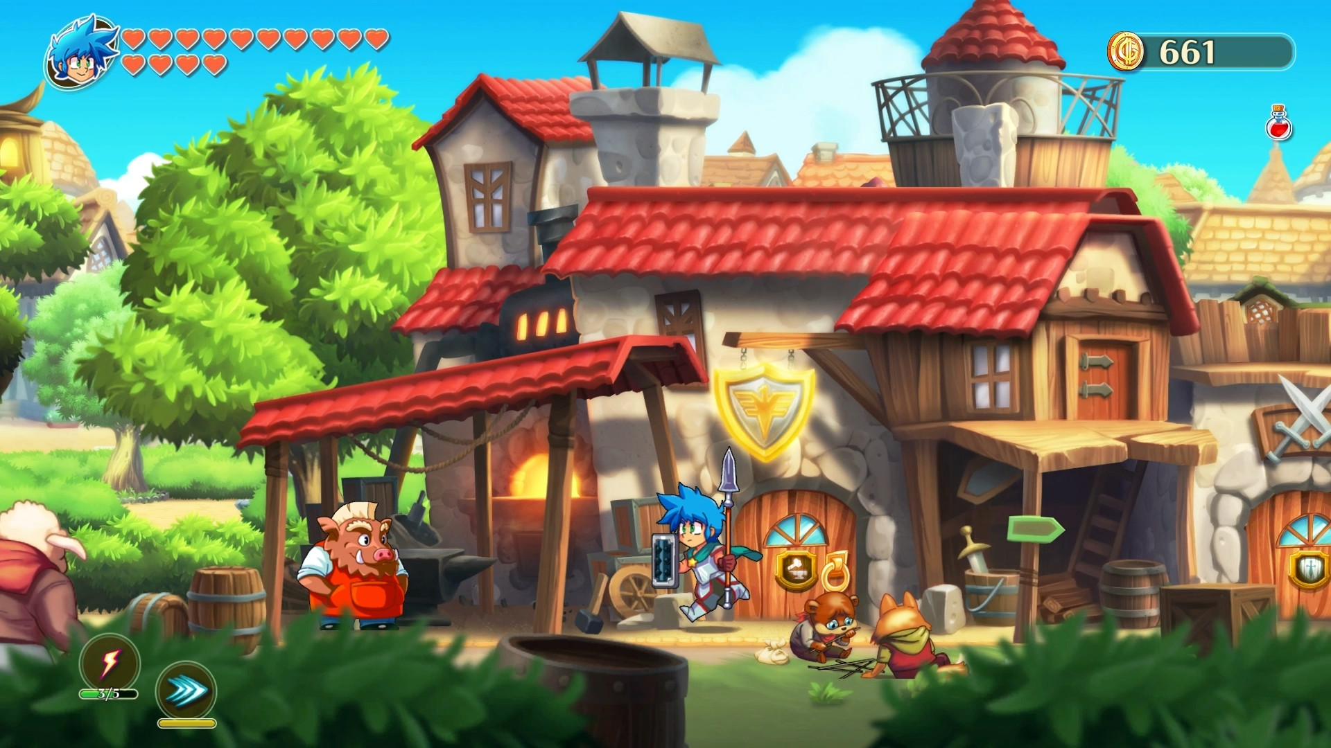Скриншот: Monster Boy and the Cursed Kingdom