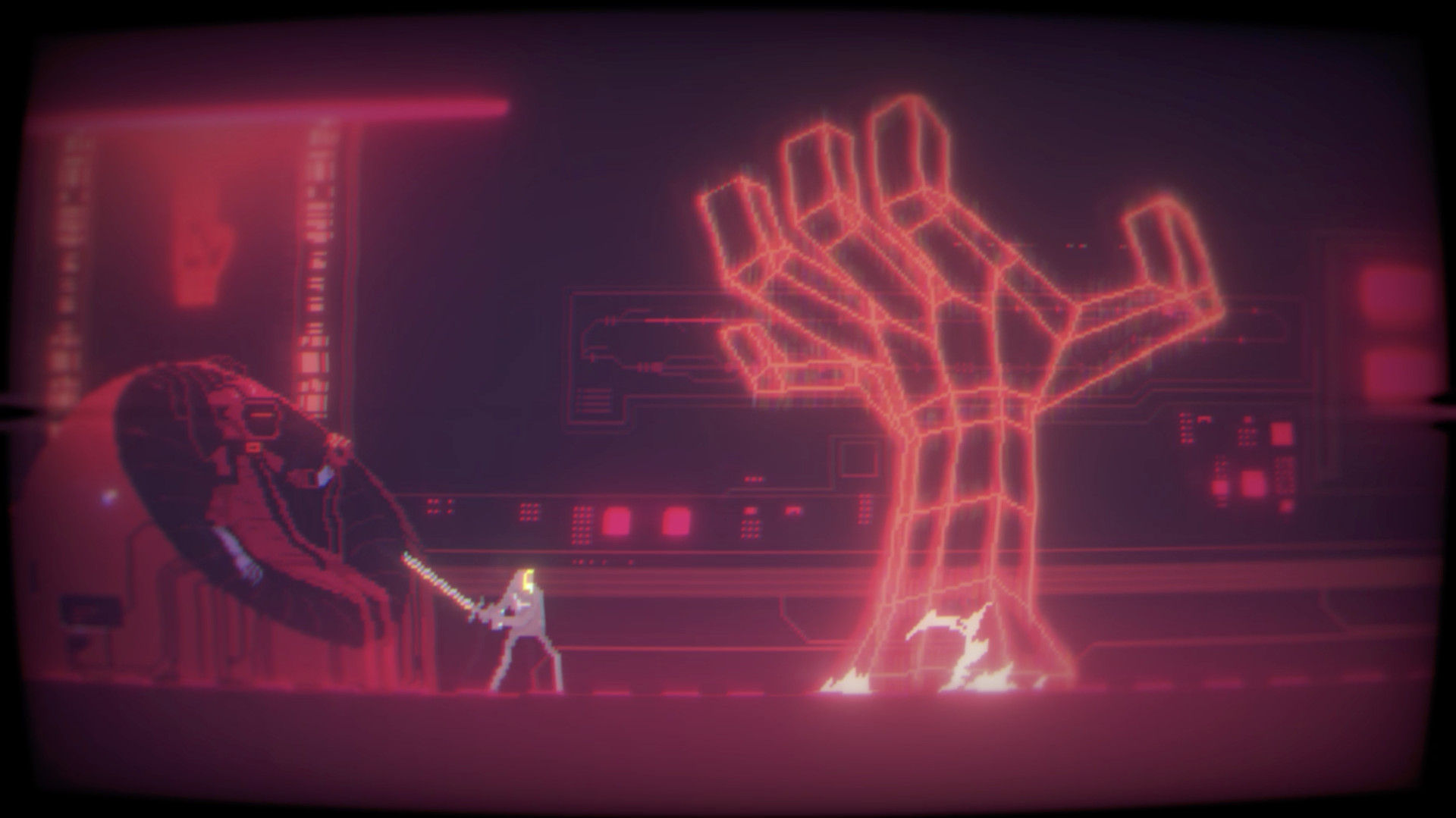 Скриншот: Narita Boy