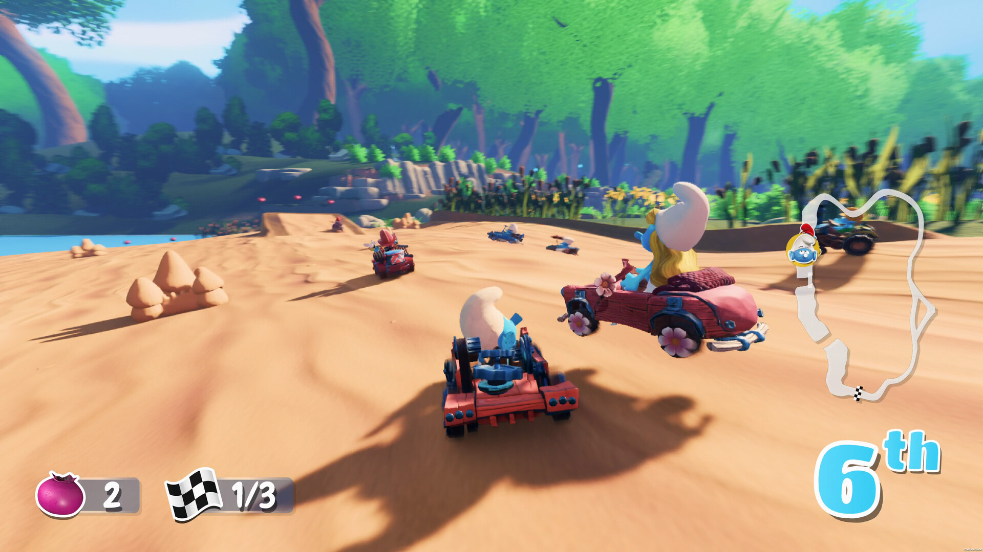 Скриншот: Smurfs Kart