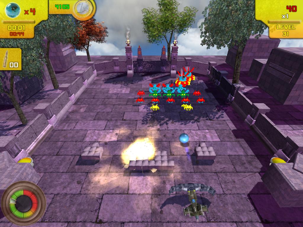 Скриншот: Breakout Invaders