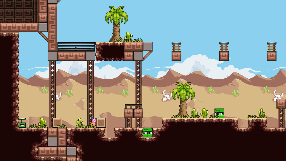 Скриншот: Squishy the Suicidal Pig