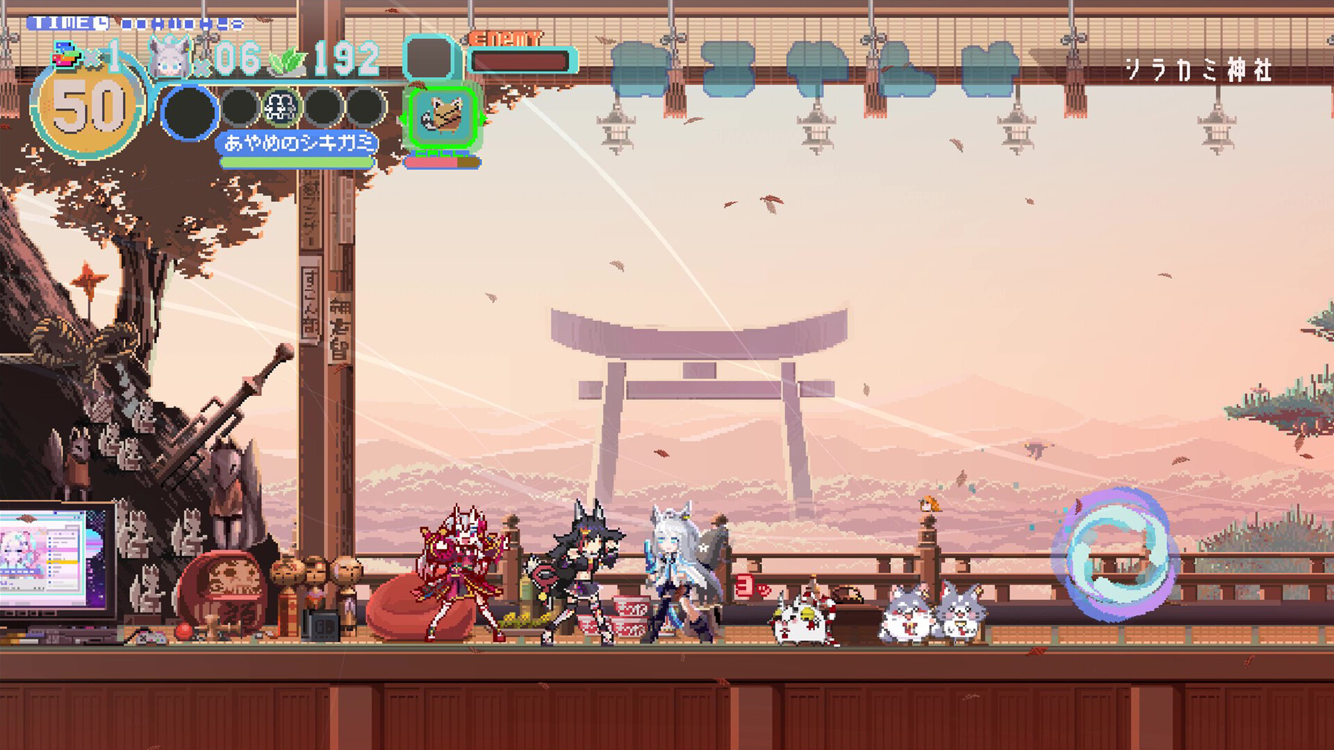 Скриншот: FUBUKI ～zero in on Holoearth～ HOLOLIVE ALTERNATIVE