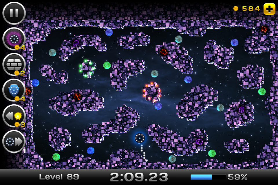 Скриншот: Space Xonix