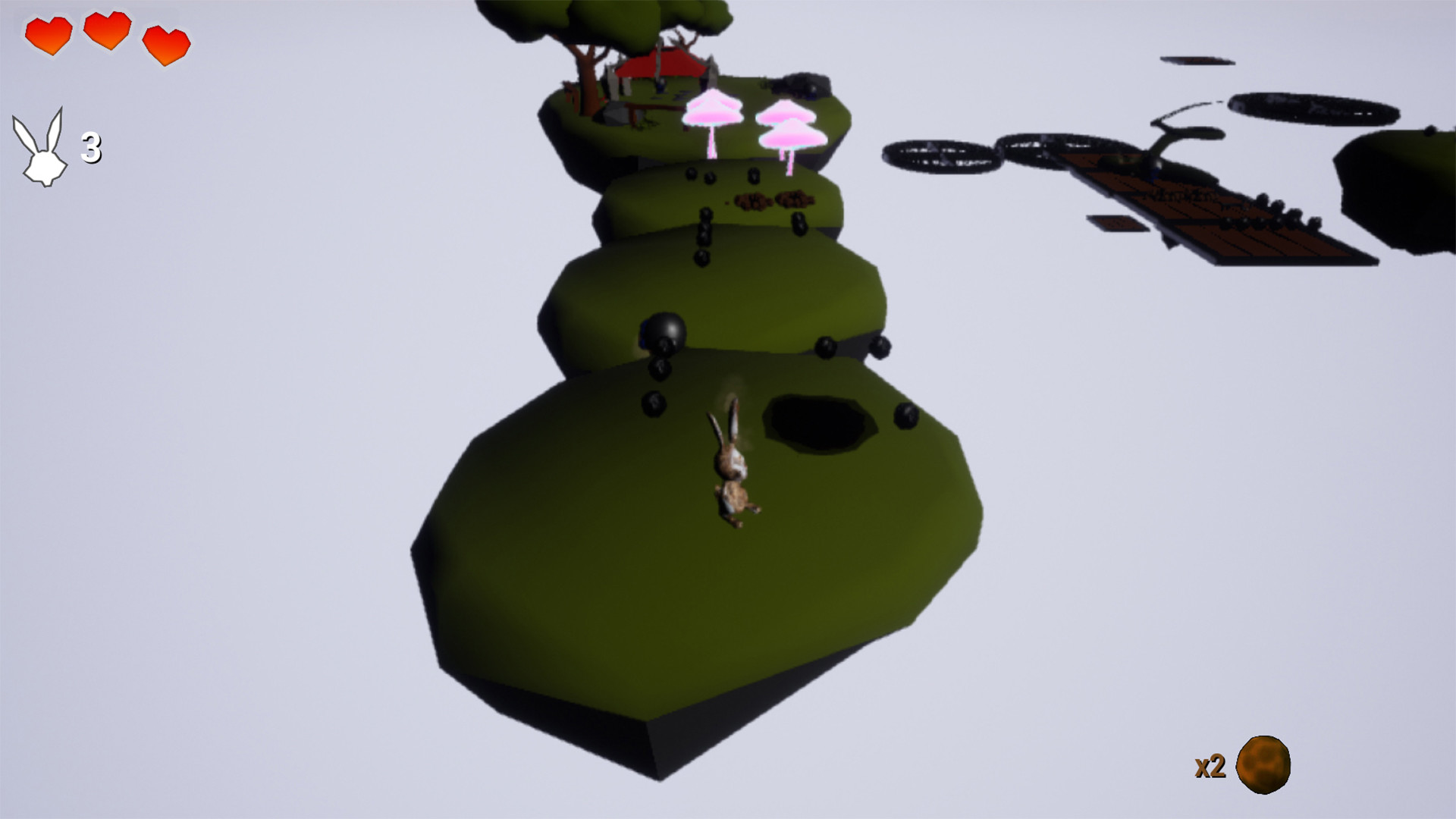 Скриншот: Angry Bunny 2: Lost hole