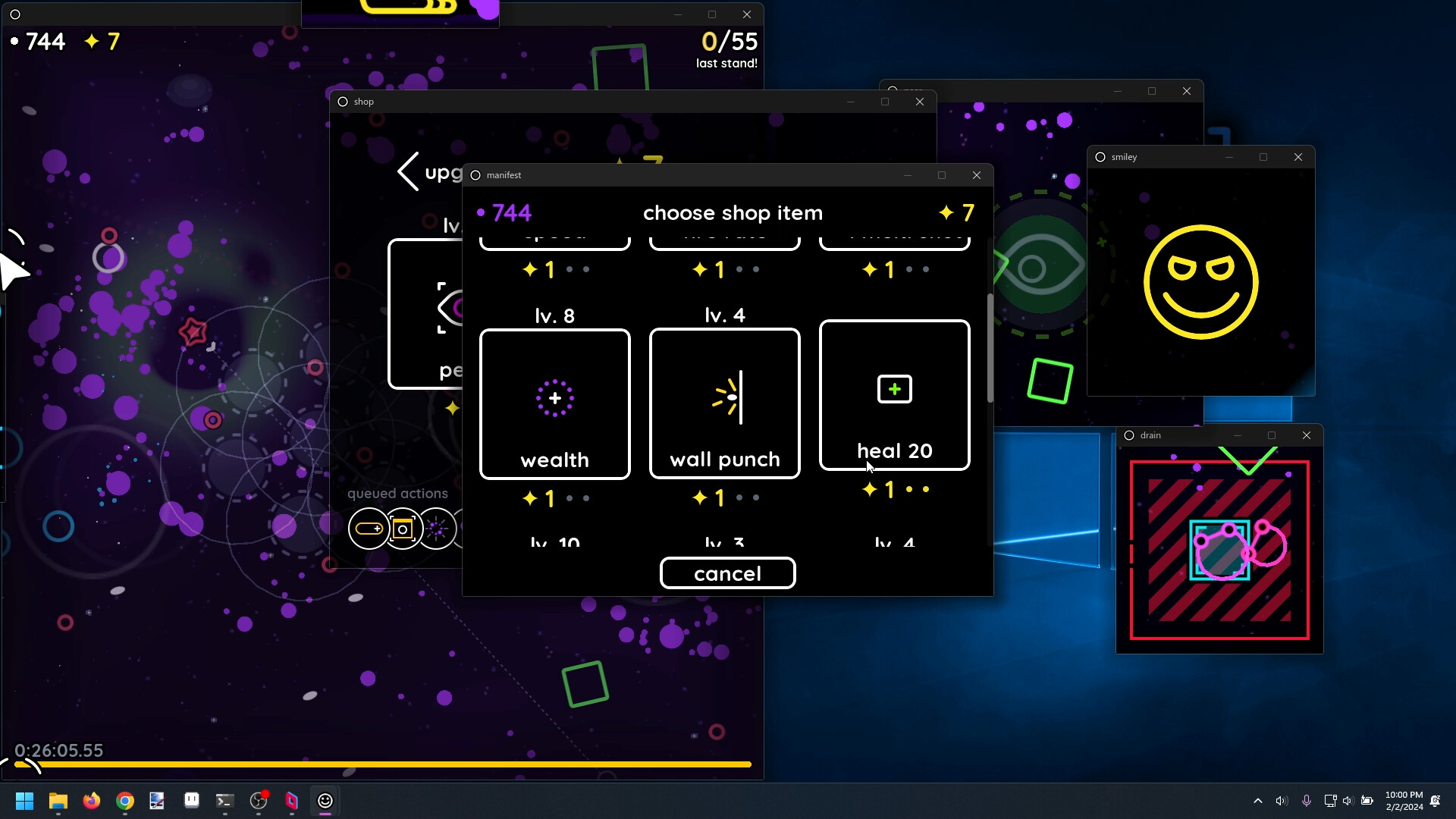 Скриншот: Windowkill