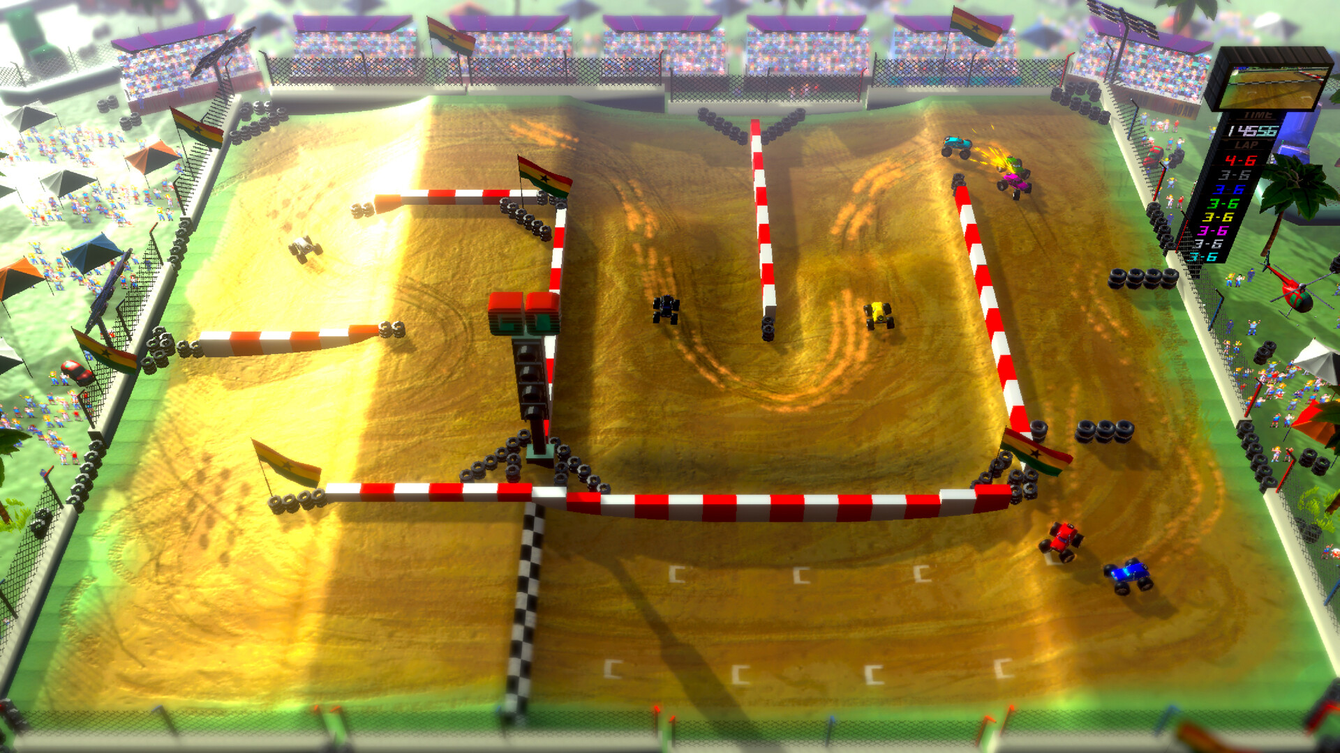 Скриншот: Rock 'N Racing Off Road DX