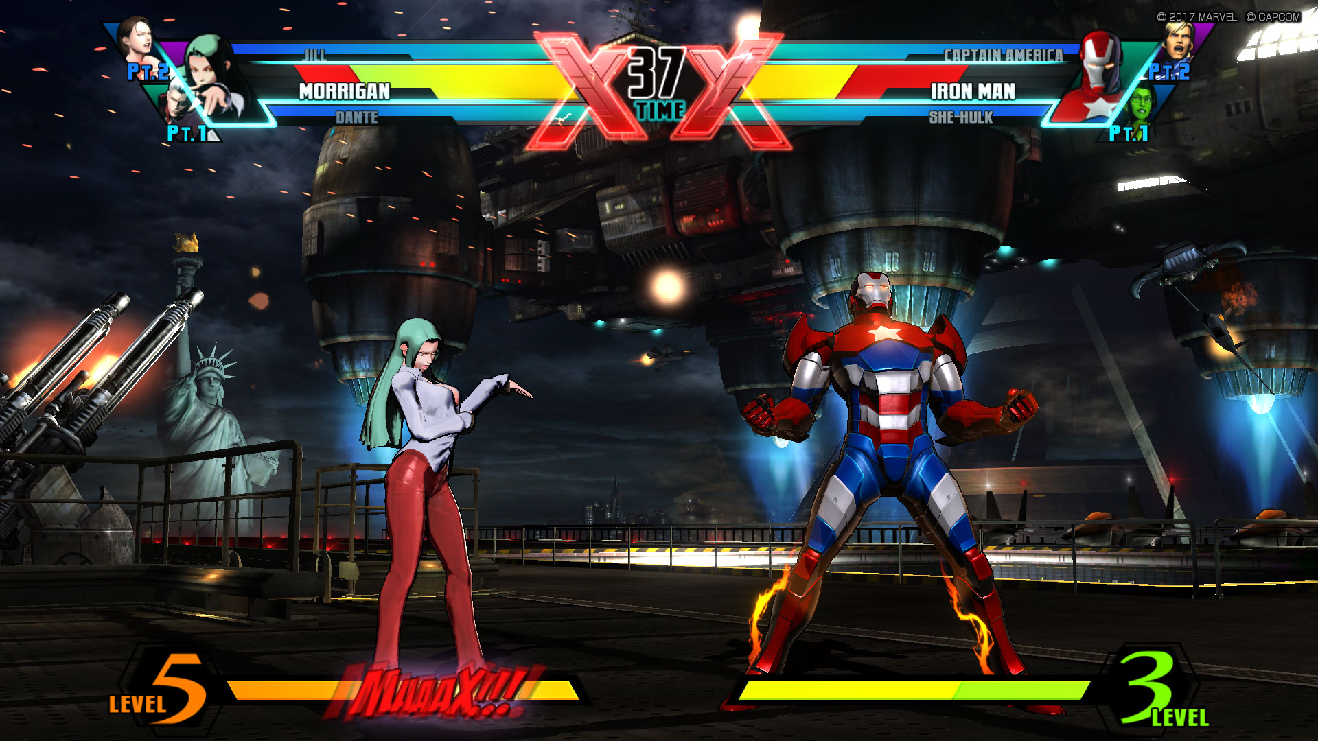 Скриншот: ULTIMATE MARVEL VS. CAPCOM 3