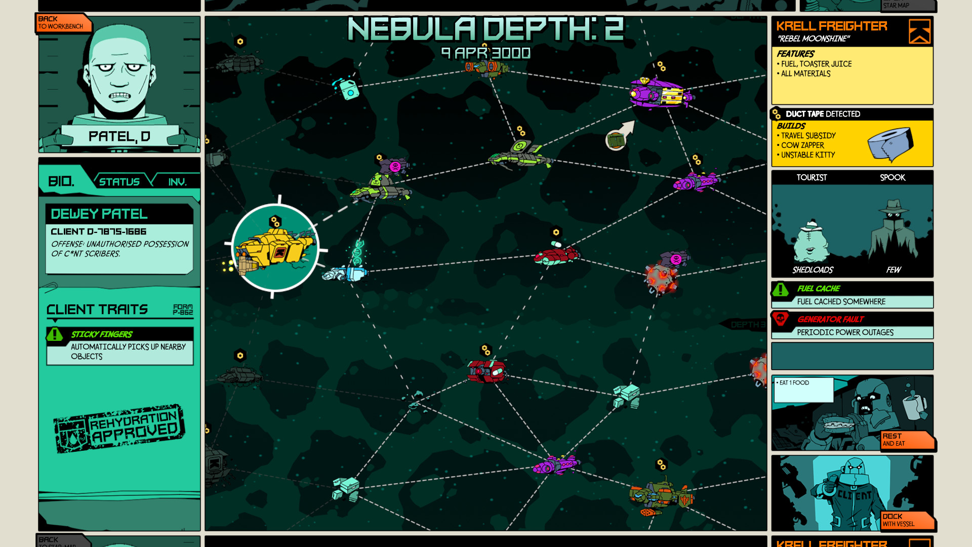 Скриншот: Void Bastards