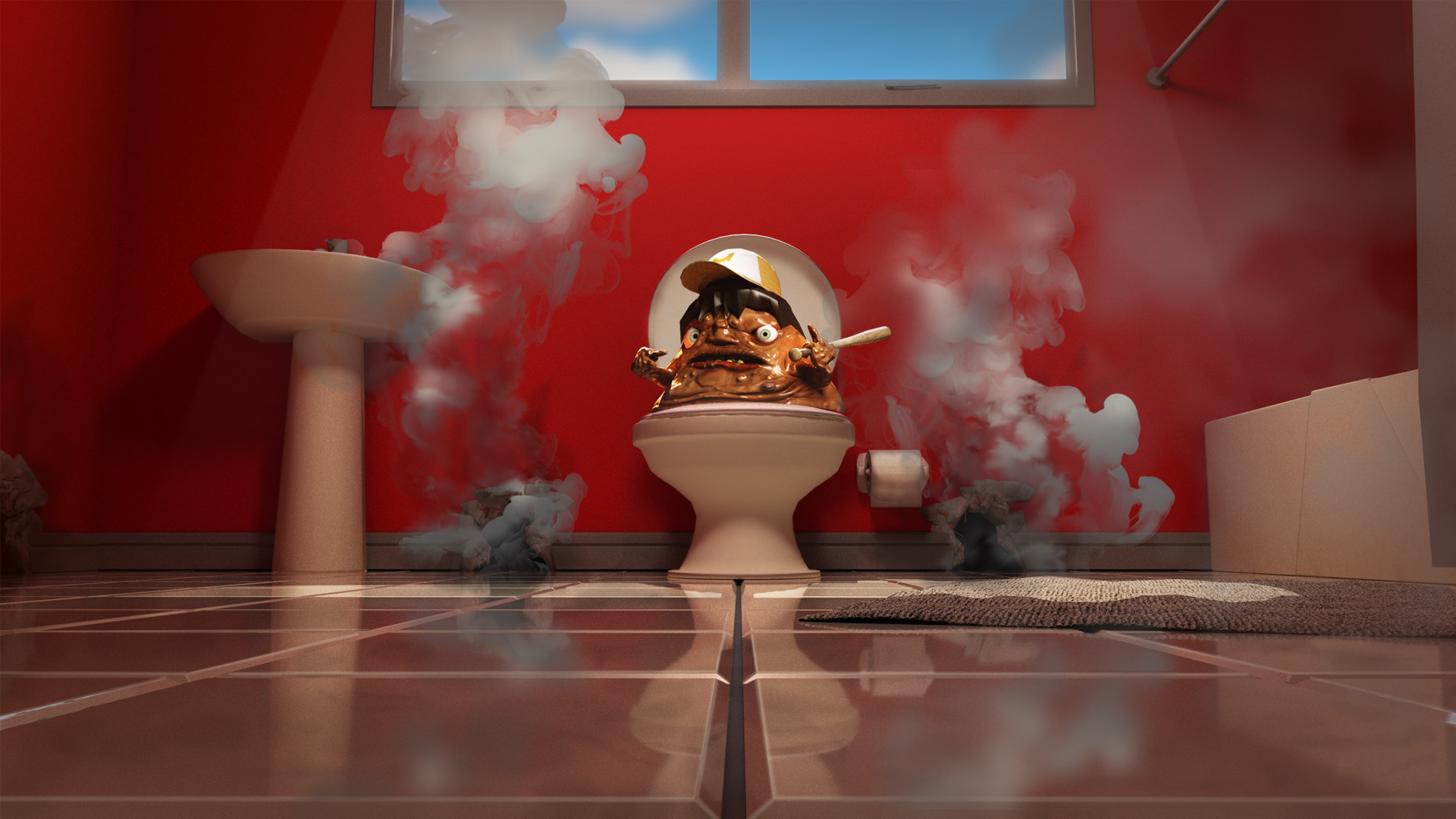 Скриншот: ATTACK OF THE EVIL POOP