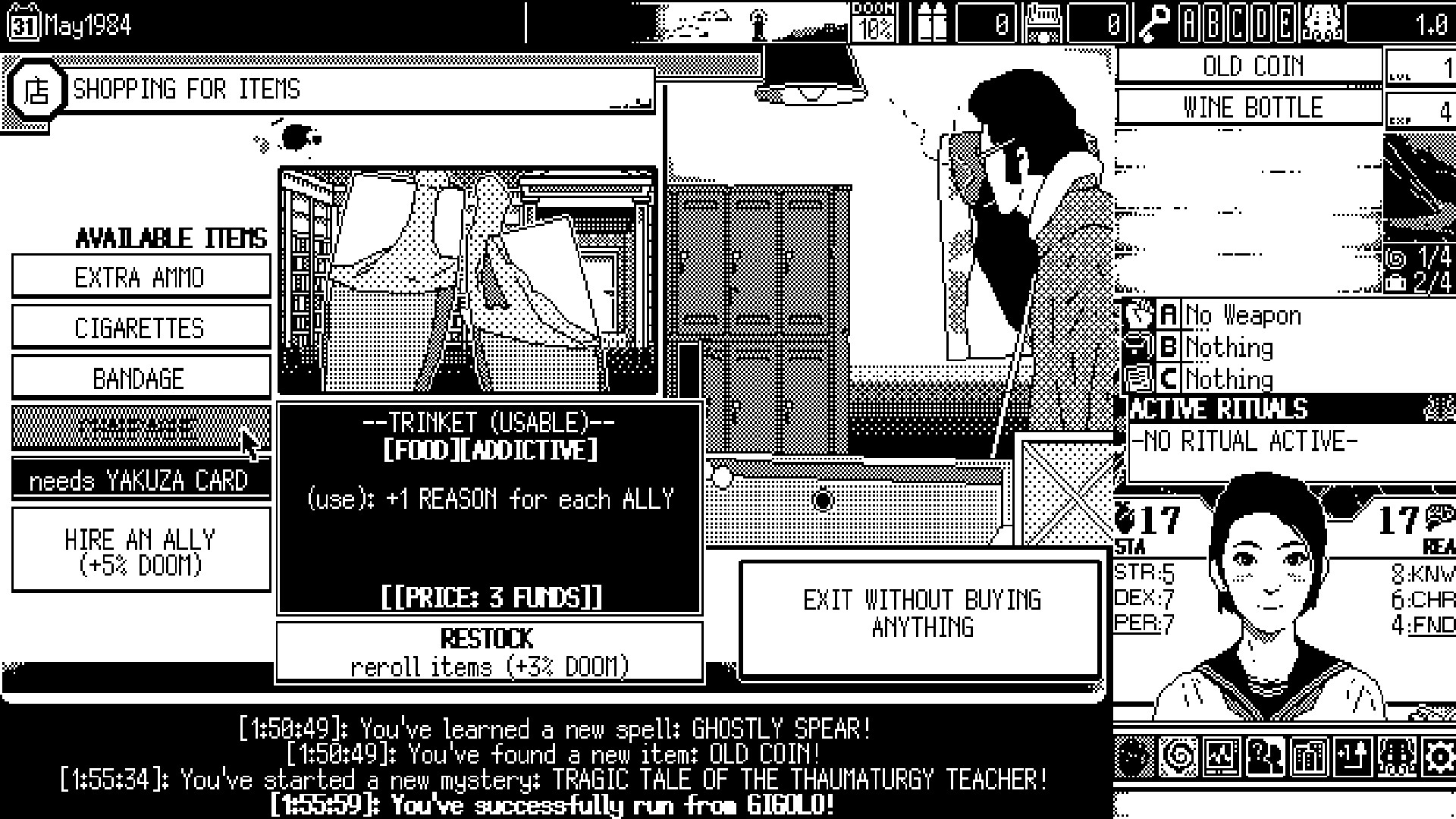 Скриншот 12: WORLD OF HORROR