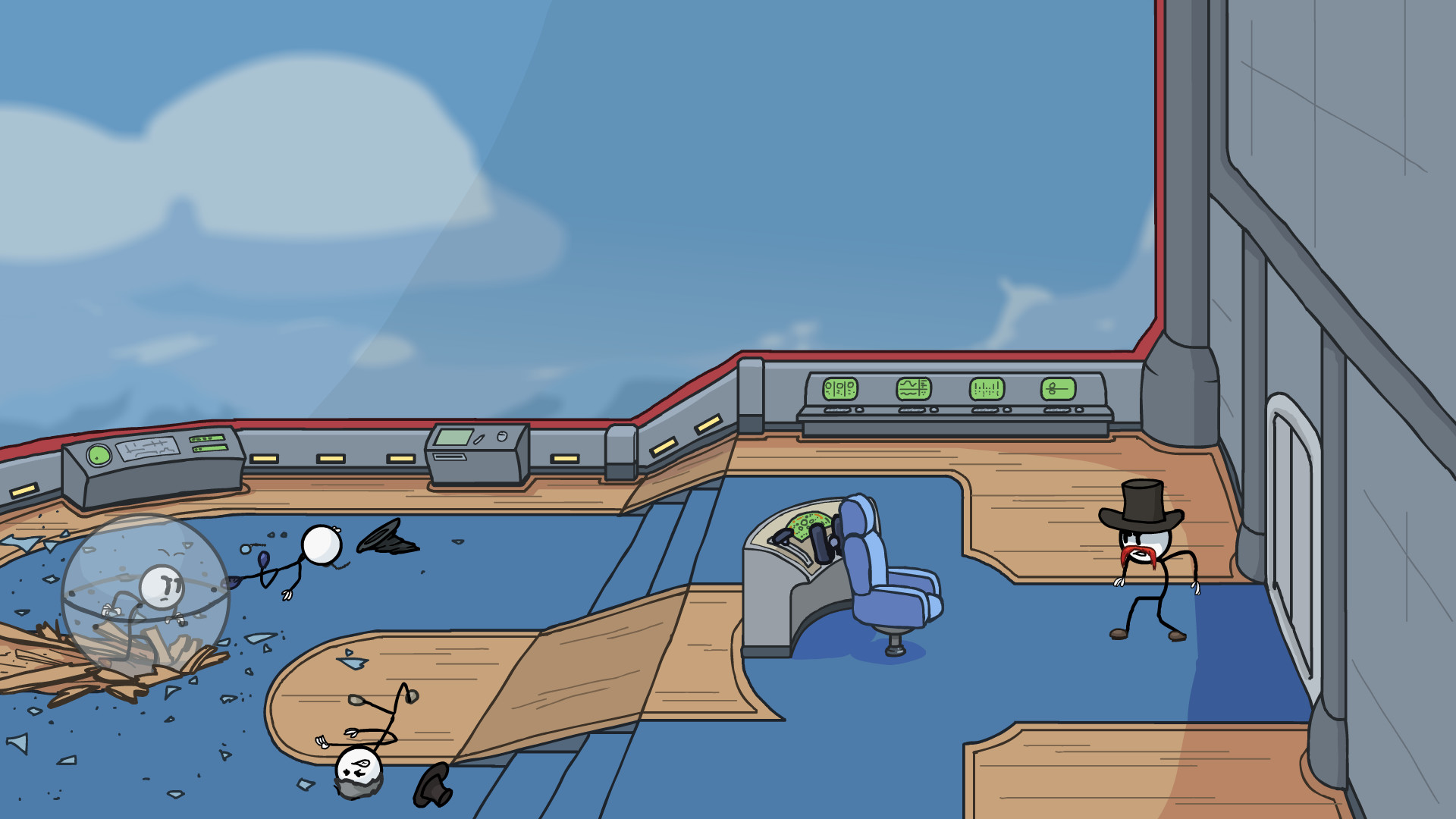 Скриншот: The Henry Stickmin Collection