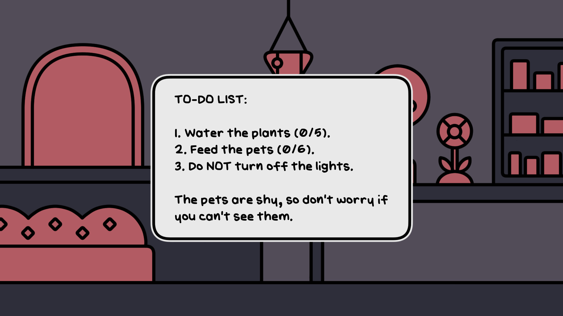 Скриншот: a pet shop after dark