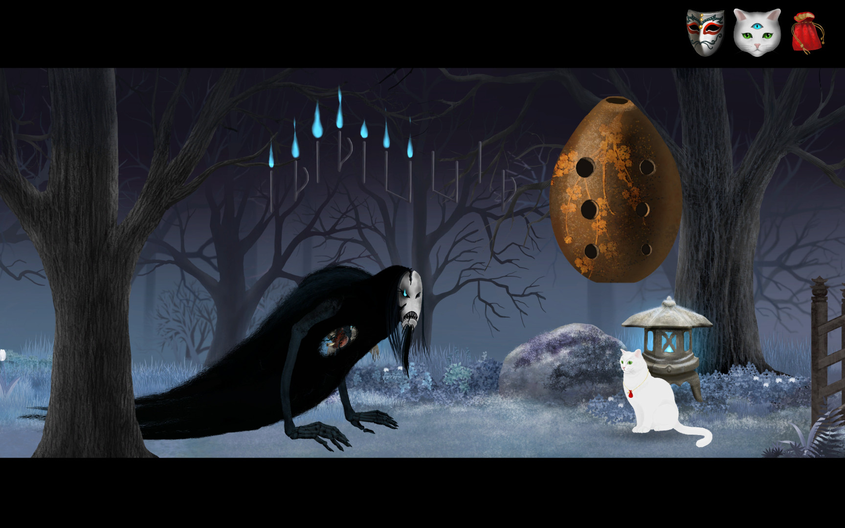 Скриншот: Cat and Ghostly Road