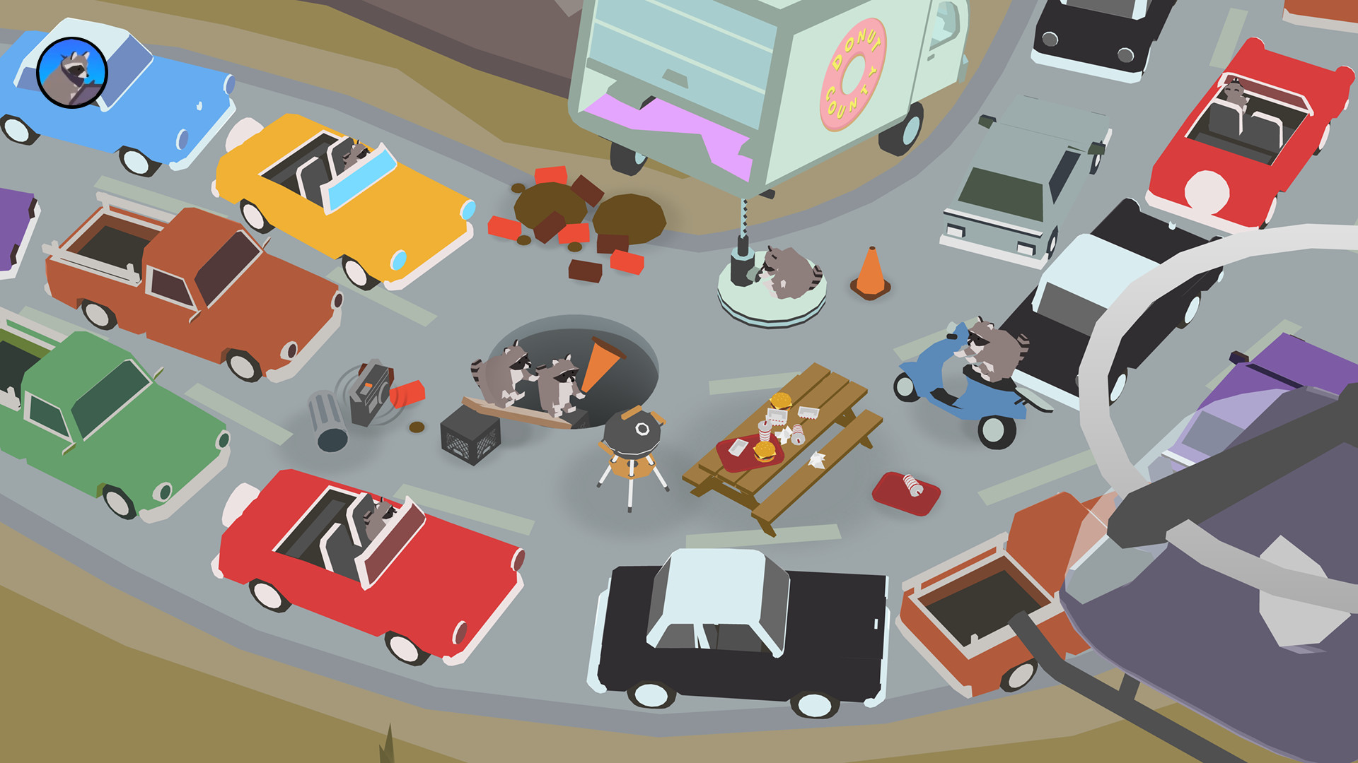 Скриншот: Donut County