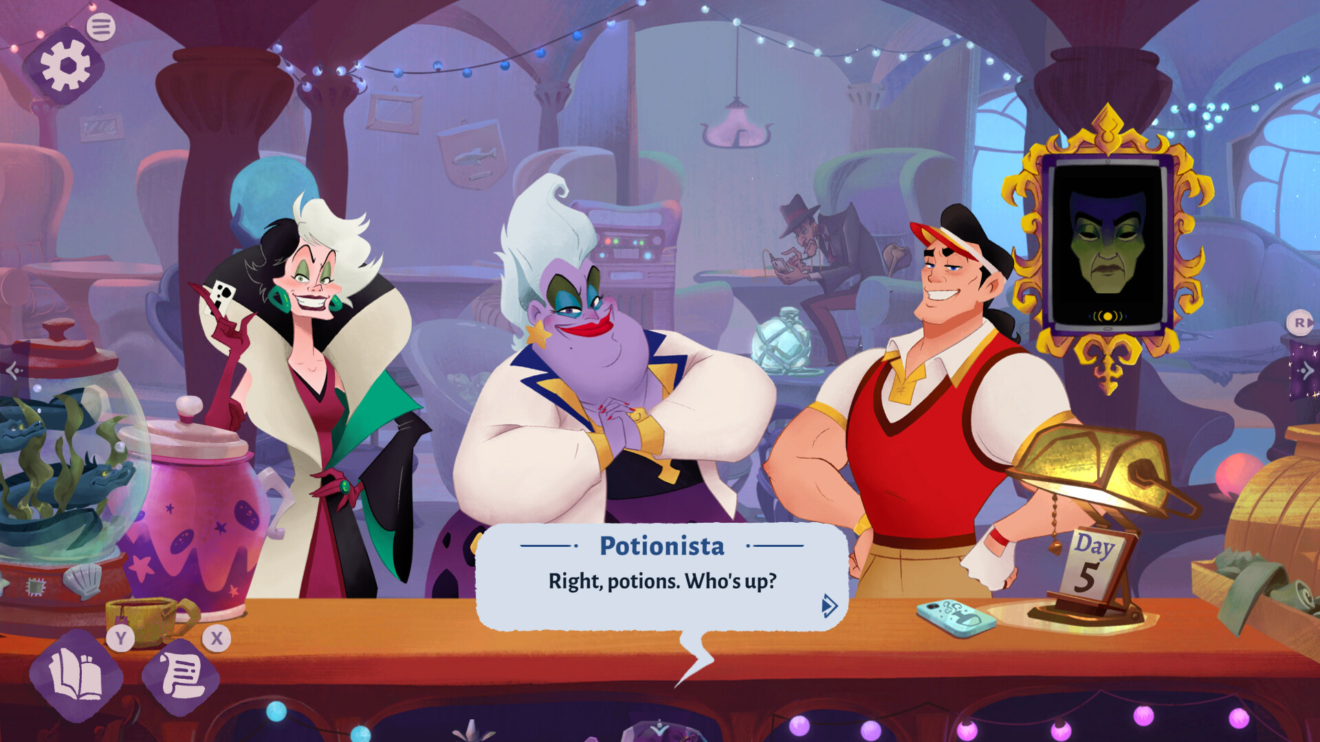 Скриншот: Disney Villains Cursed Café