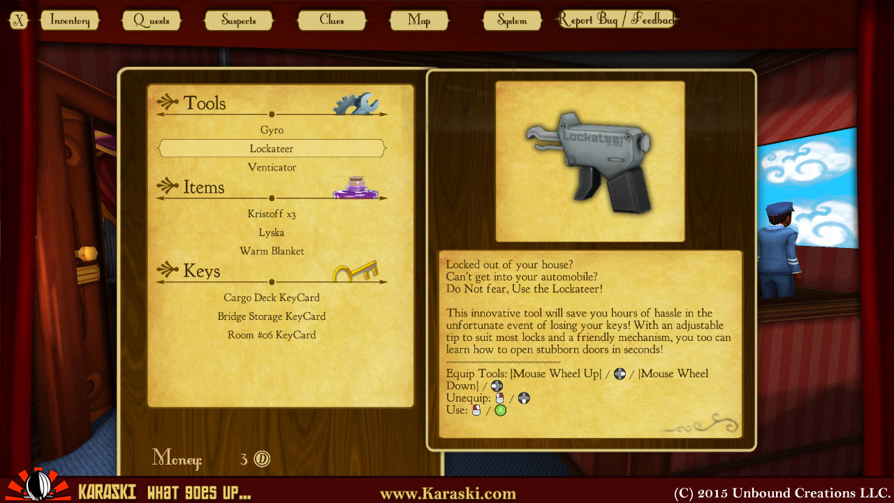 Скриншот: Karaski: What Goes Up...