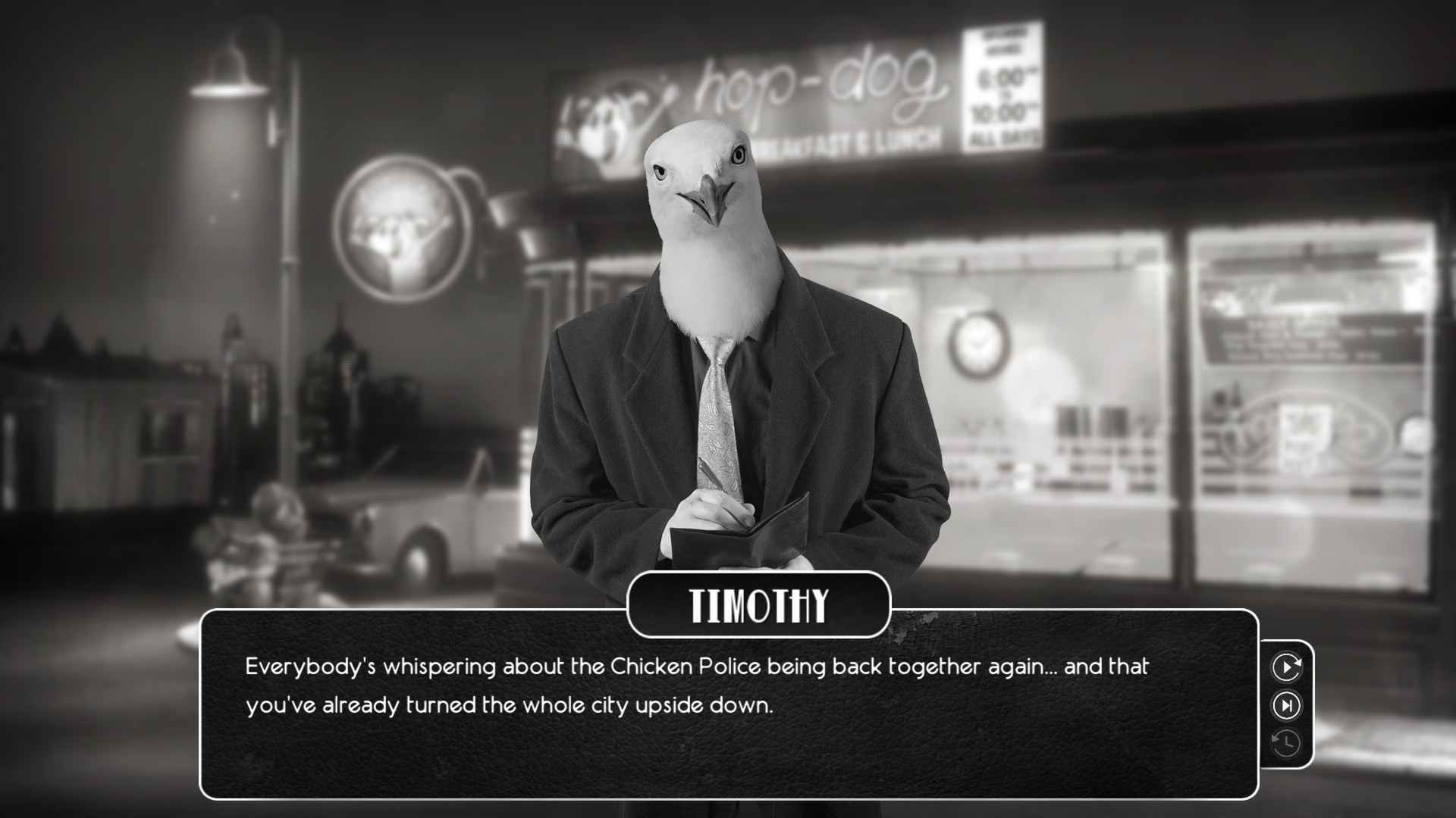 Скриншот: Chicken Police - Paint it RED!