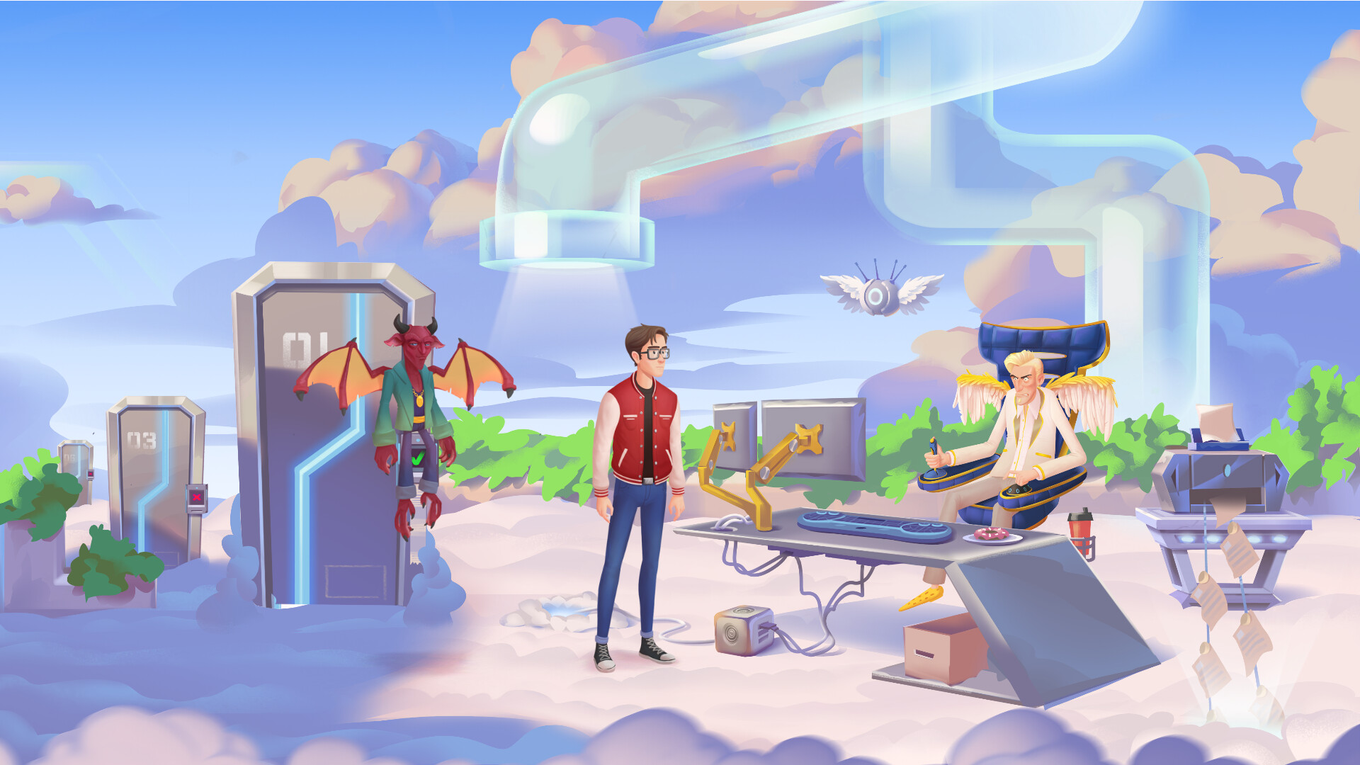 Скриншот: Angelo and Deemon 2: Too Hell of a Quest