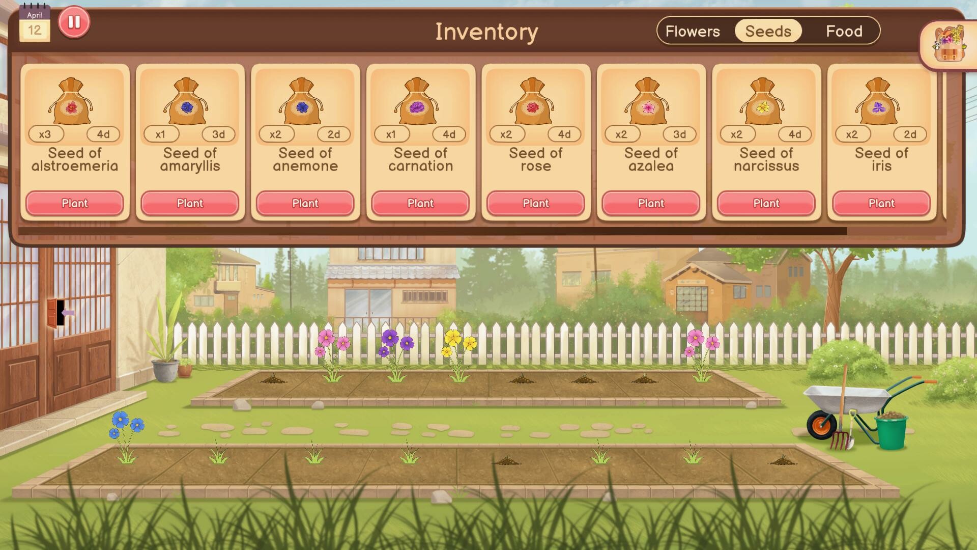 Скриншот: Hanako's Flower Shop