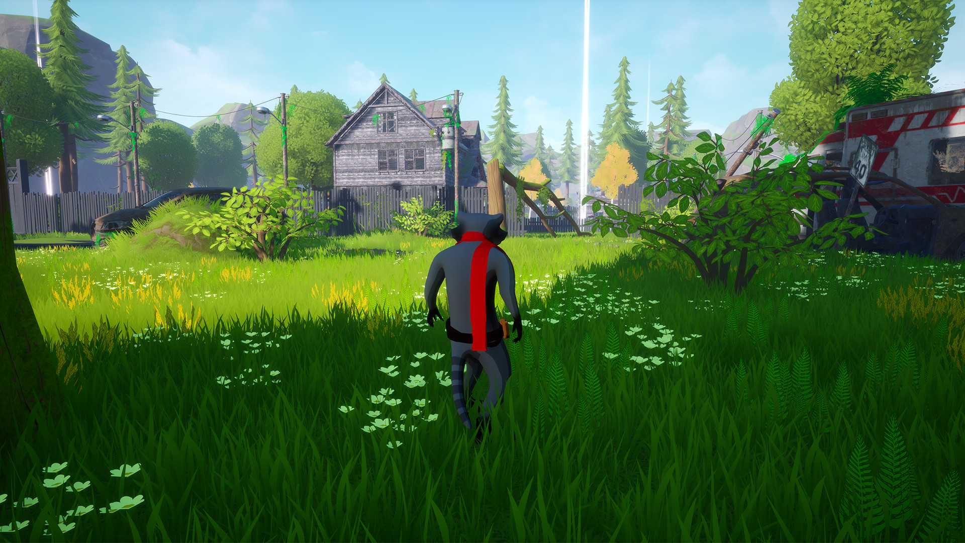 Скриншот: Raccoon Arrival