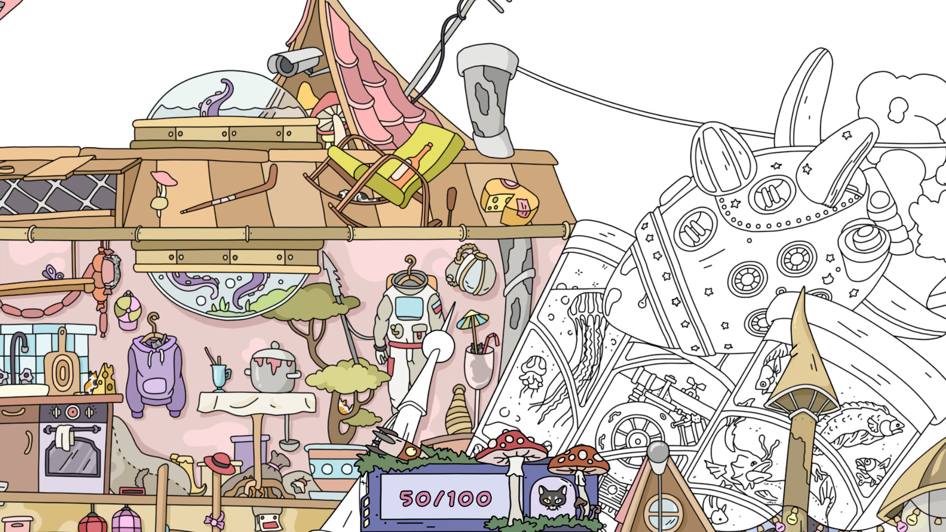 Скриншот: HIDDEN CATS 9: Aliens