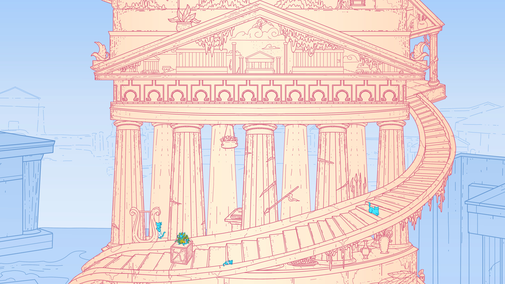 Скриншот: A Tower Full of Cats