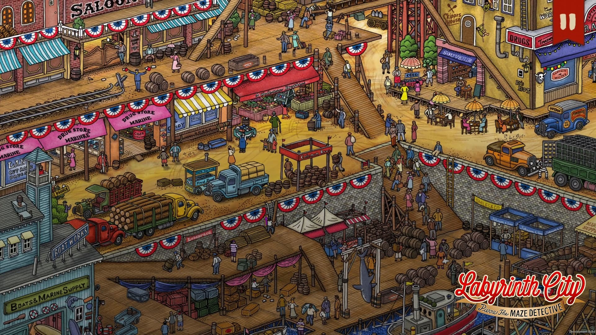 Скриншот: Labyrinth City: Pierre the Maze Detective