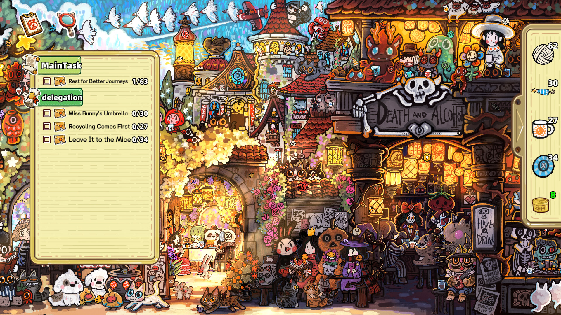 Скриншот: Whisker Wanderlust: The Wondrous Journey