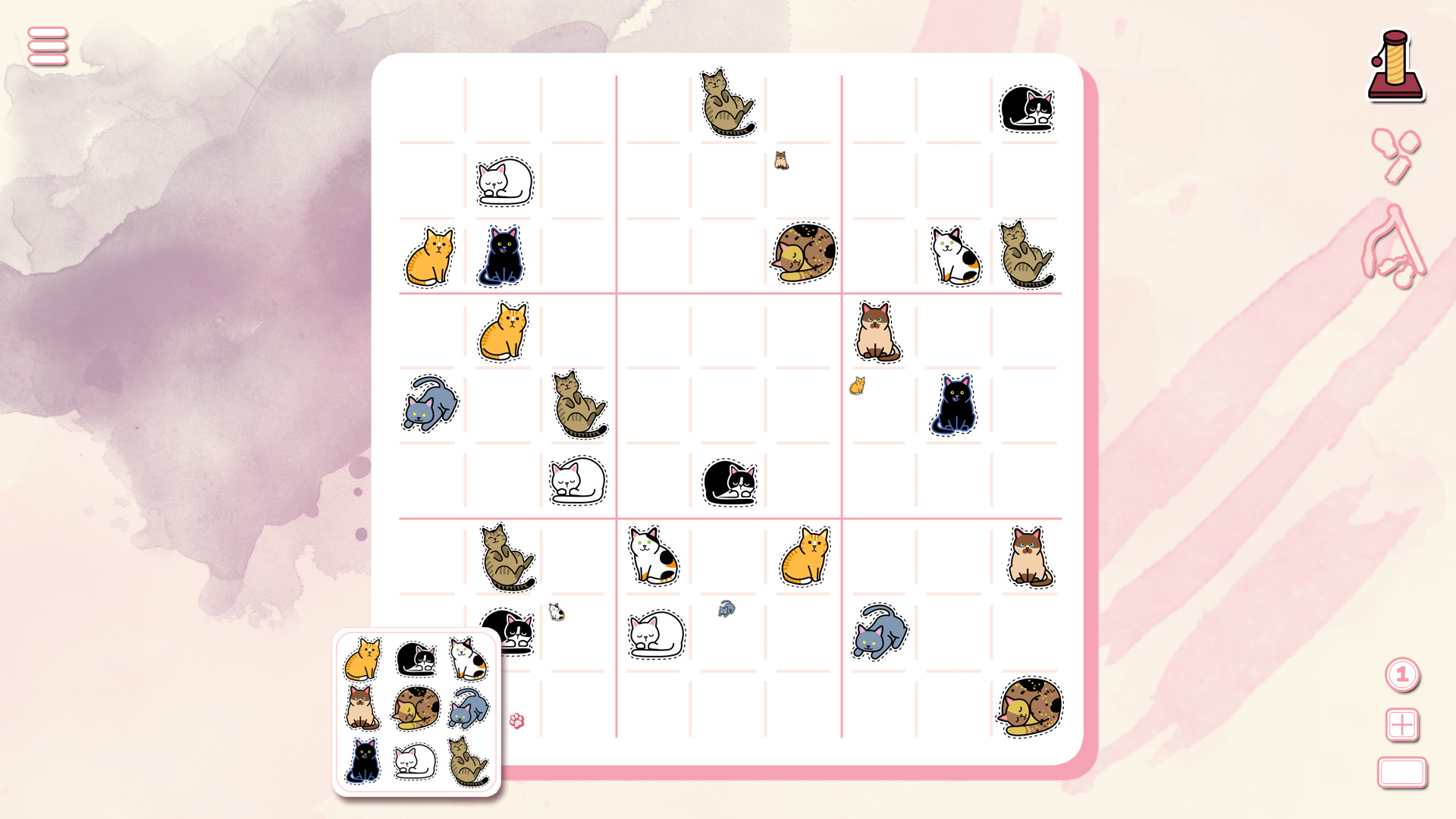 Скриншот: Sudocats