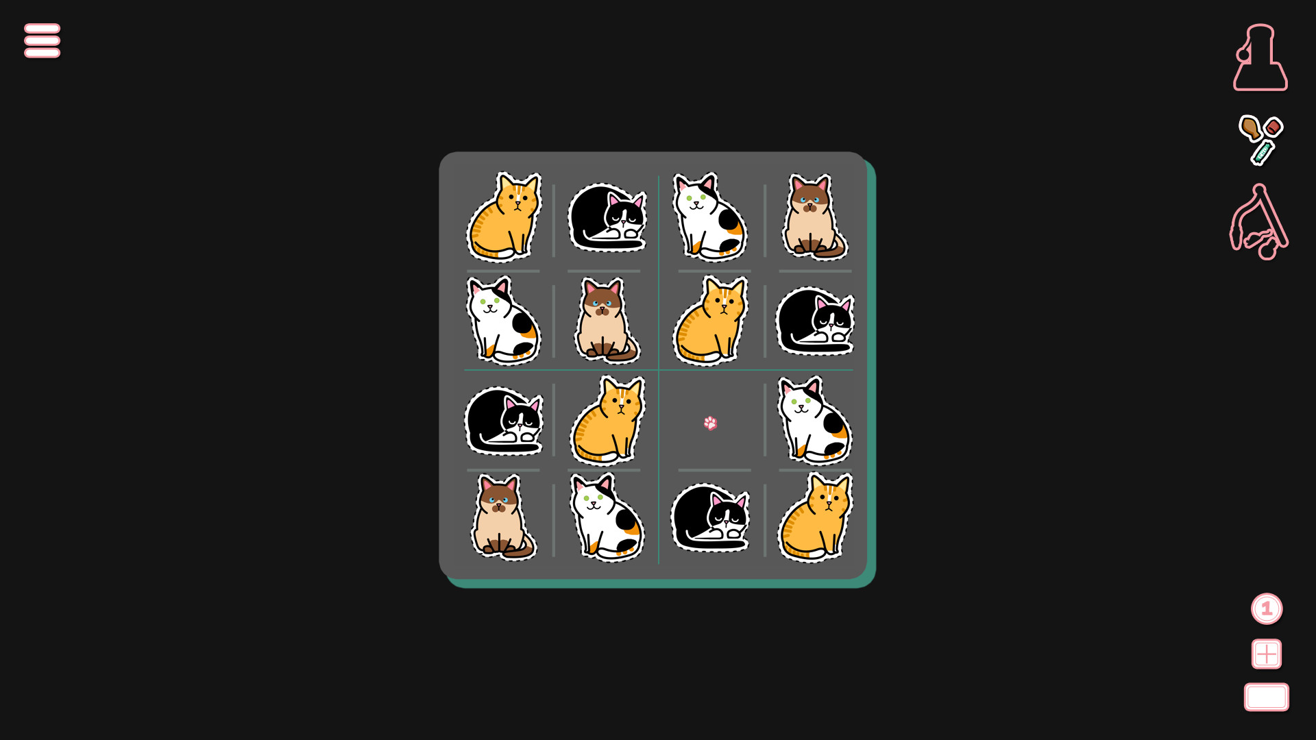 Скриншот: Sudocats