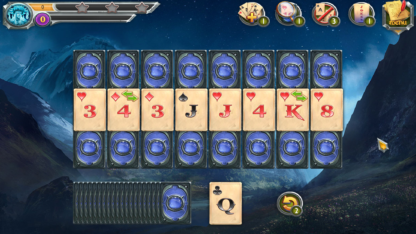 Скриншот: Mystic Journey: Tri Peaks Solitaire