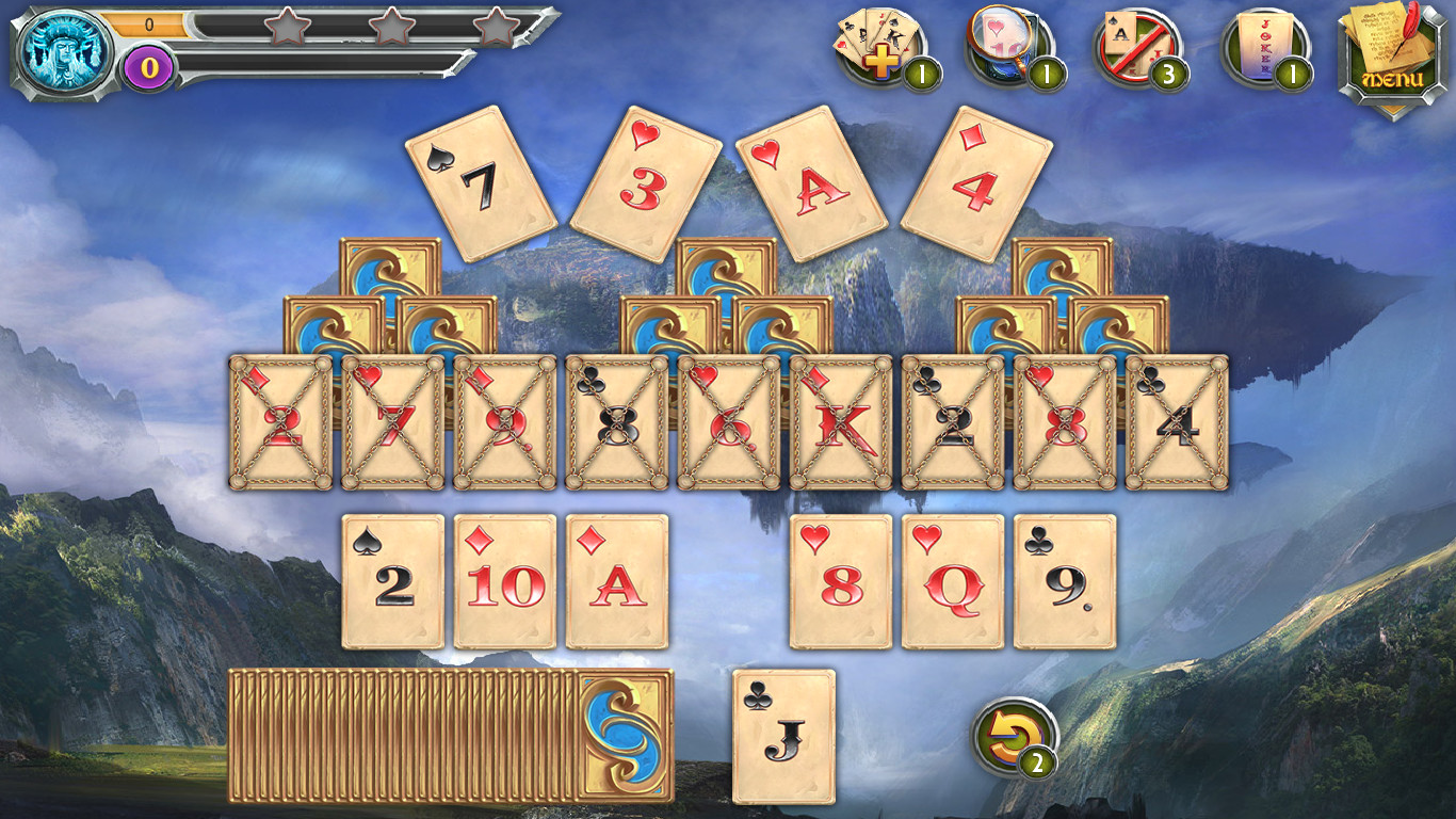 Скриншот: Mystic Journey: Tri Peaks Solitaire