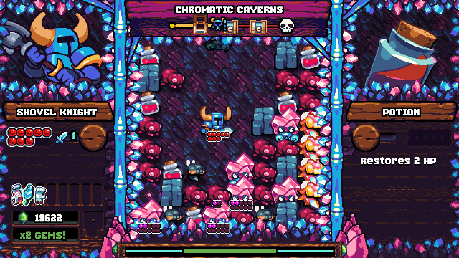 Скриншот: Shovel Knight Pocket Dungeon