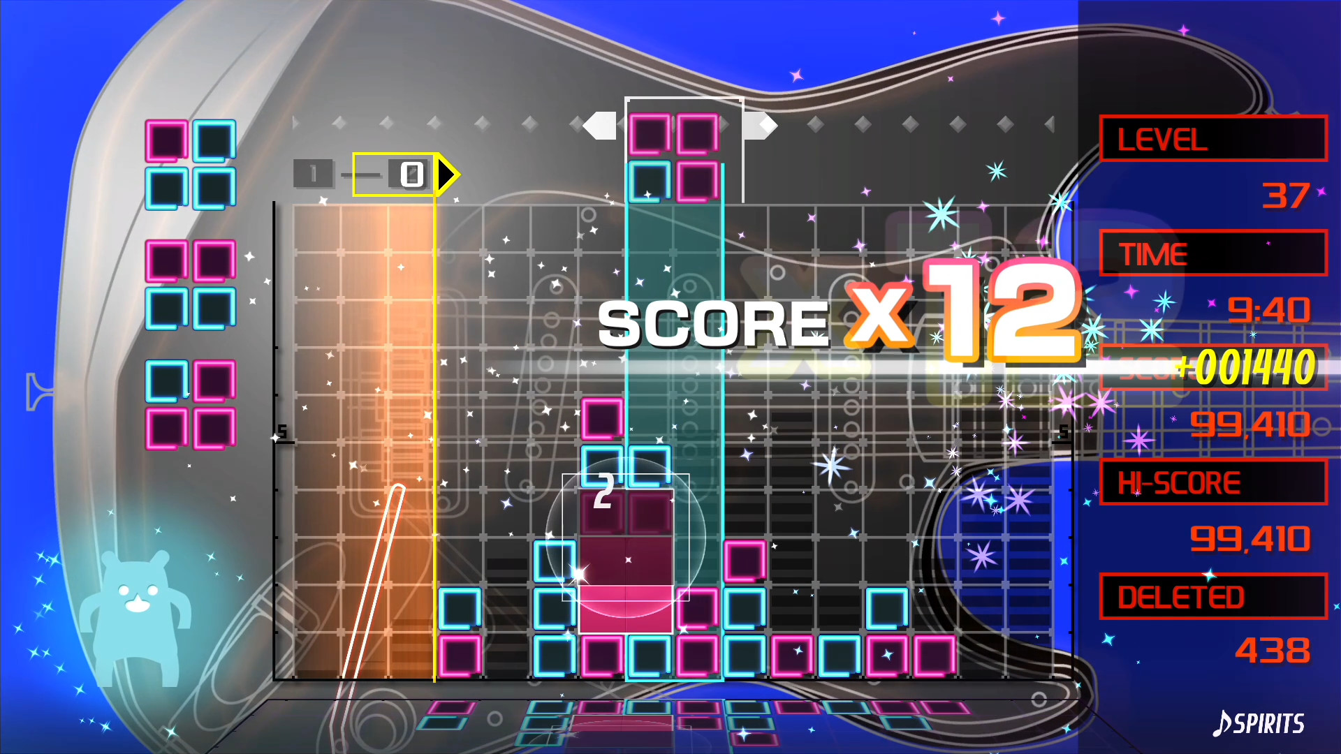 Скриншот: LUMINES REMASTERED