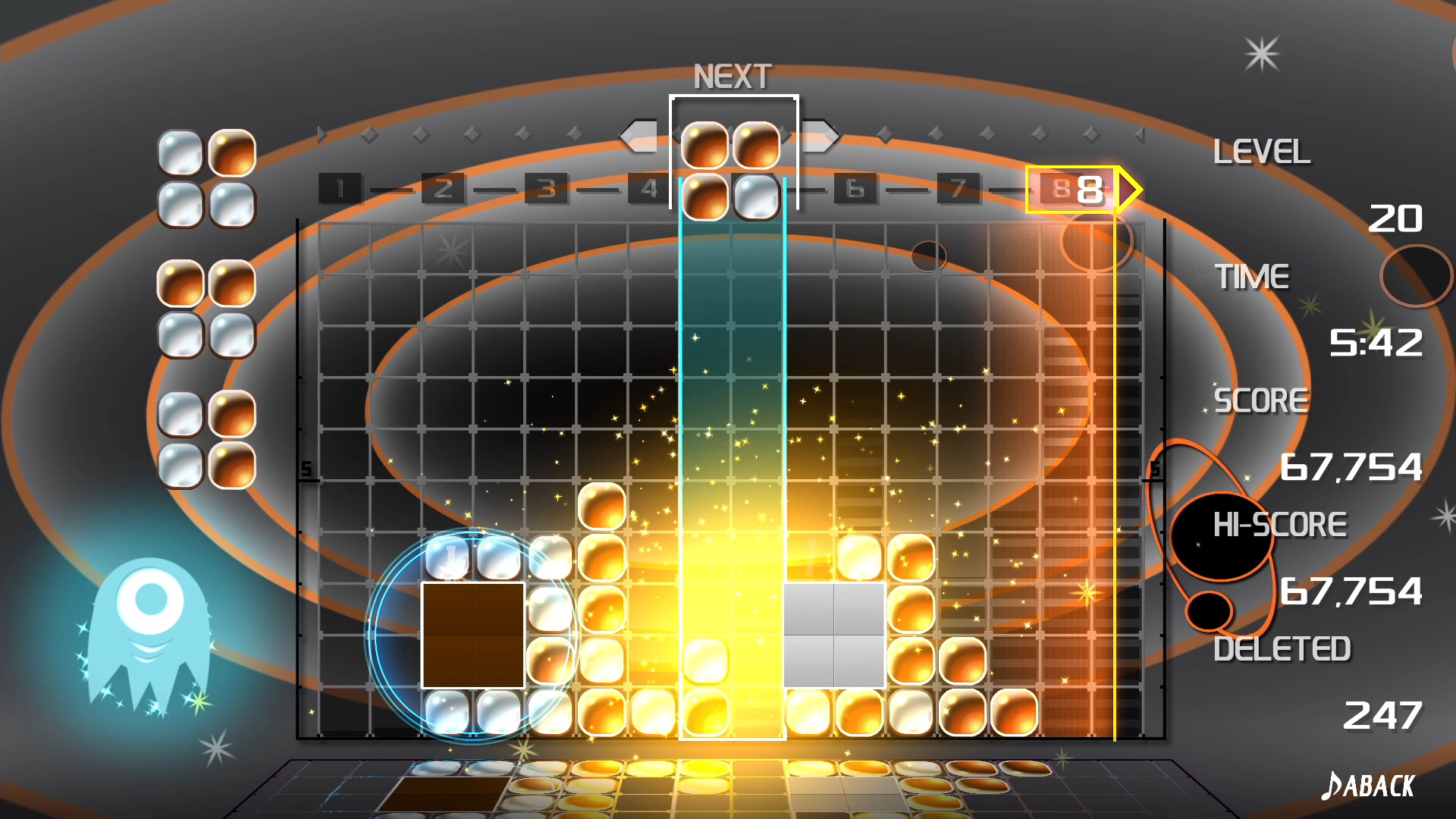 Скриншот: LUMINES REMASTERED
